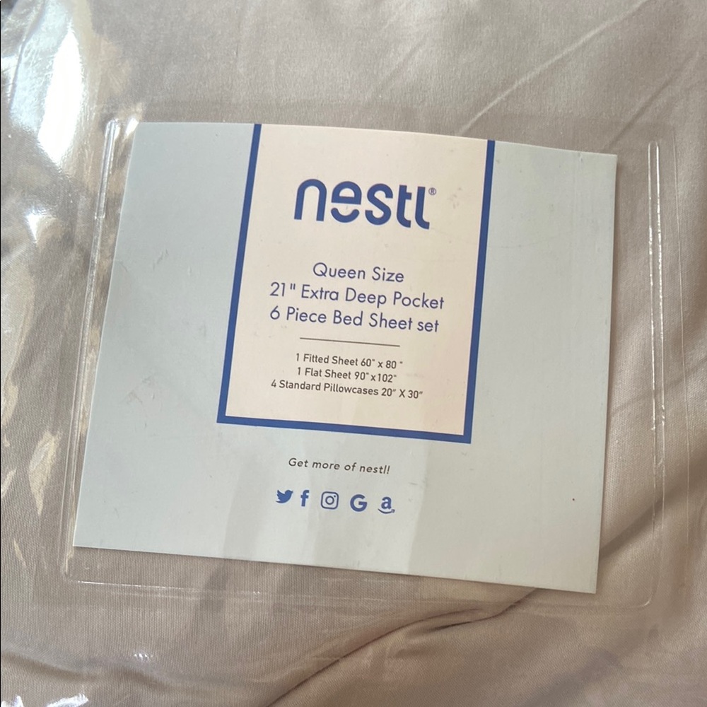 Nestl Queen Size Bed Sheet Set